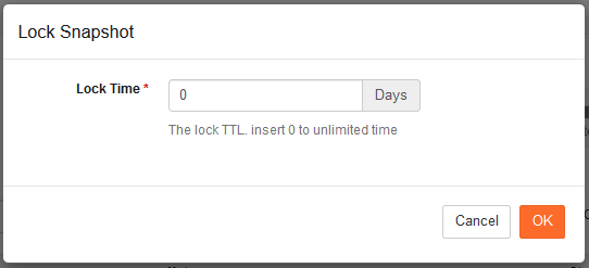 Restore & Download lock backup TTL