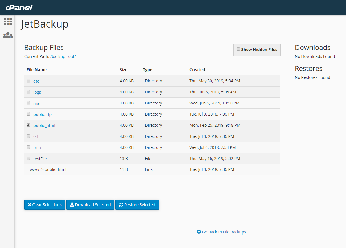 cpanel file manager