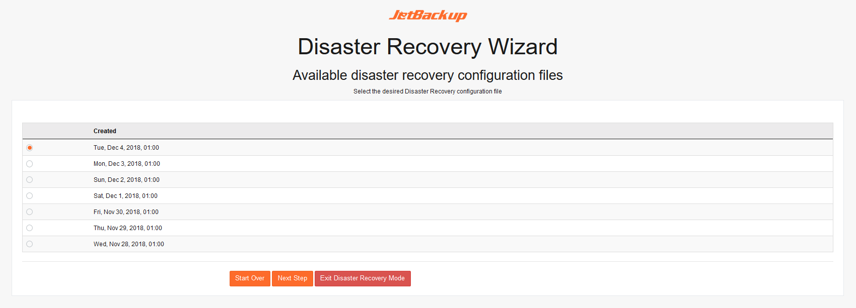 DR Configuration Files